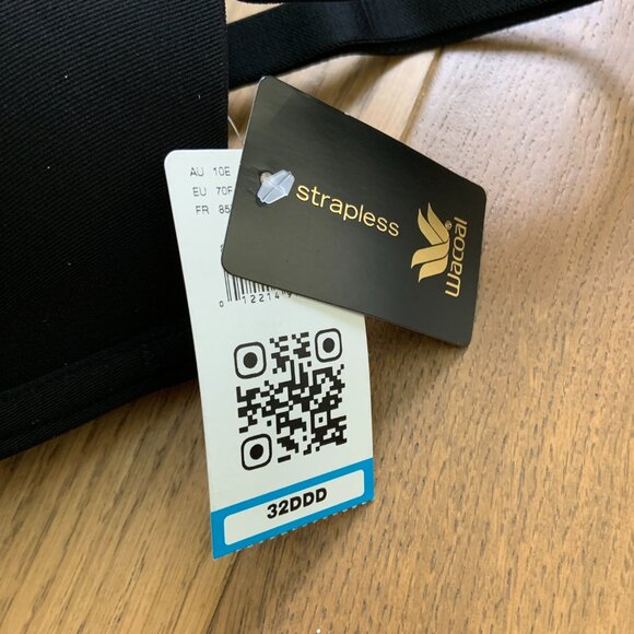 Wacoal Red Carpet Convertible Strapless Full Figure Underwire Bra 32DDD BLACK - Picture 9 of 11